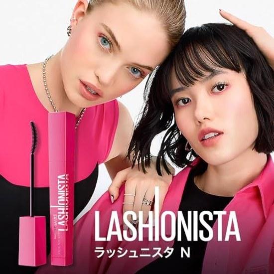 Maybelline Lashista N 01 Black Mascara Water-soluble Long-lasting Curl Fiber-infused.