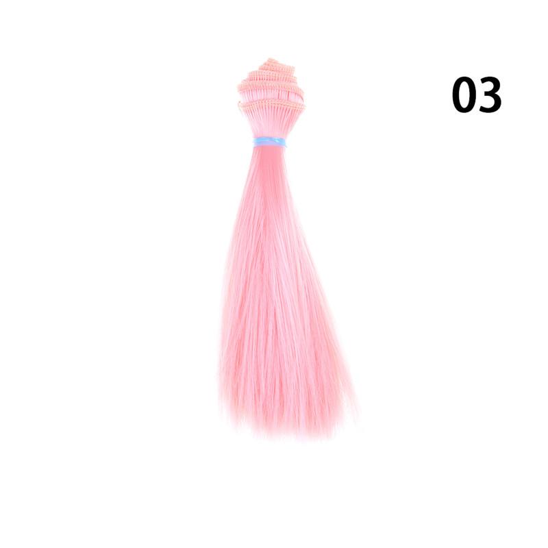 1 Stück 15 cm Länge natürliche Farbe dick 1/3/1/4 1/6 Bjd Perücken Puppenhaar