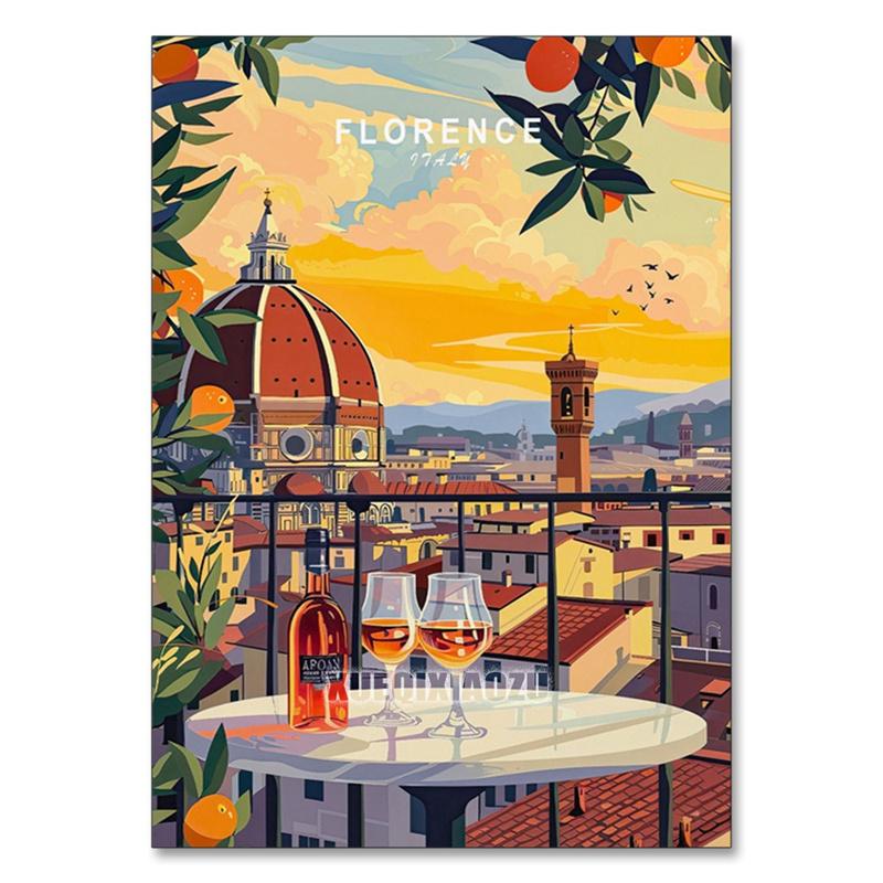 Urban Architecture Diamond Painting Kit London Street View DIY Full Round Mosaic Embroidery Home Decoration for Beginners