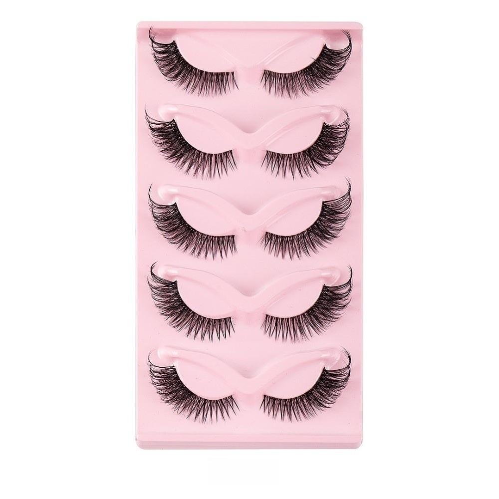 Winged End Cat Eye False Eyelashes Eye Elongated Faux Mink Lashes Fluffy Fake Lashes Cosplay