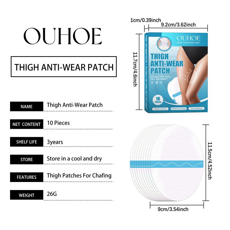 

10pcs Anti-wear Stickers Invisible No Trace Thigh Tapes Disposable Anti Chafe Thigh Patch Body Anti-Friction Pad Women