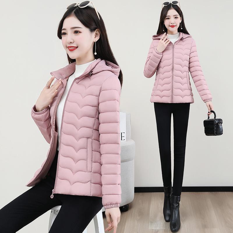 Cotton clothes women's short autumn and winter new light and thin fashion slim cotton clothes fashion versatile down cotton warm jacket