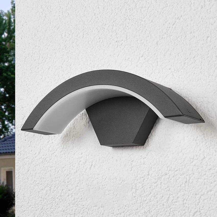 Sensor Outdoor Lights Aluminum Modern Simple Porch LED Wall Lighting Garden Decoration Wall Sconce Home Accessories Gift