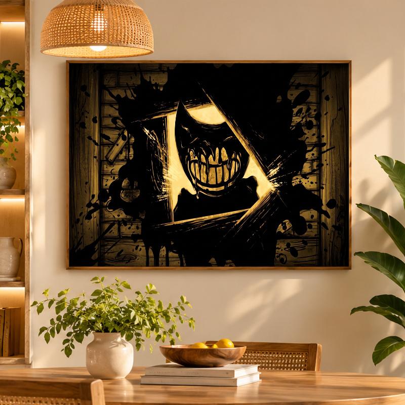 5D Diamond Painting Bendy and the Ink Machine DIY Full Drill Diamond Art Kit Home Decoration
