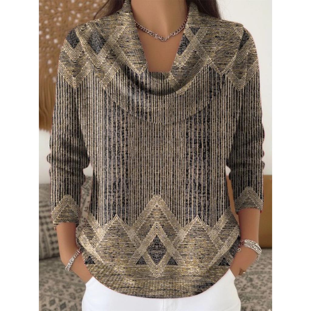 Damen Pullover Herbst Winter Mode Lässig Europäischer Amerikanischer Stil Warm Gemütlich Strick Oberteil