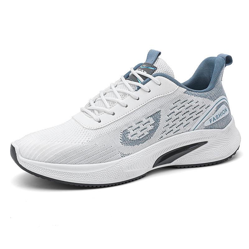 Spring Breathable New Soft-soled Casual Sports Shoes Fly-woven Mesh Travel Running Shoes