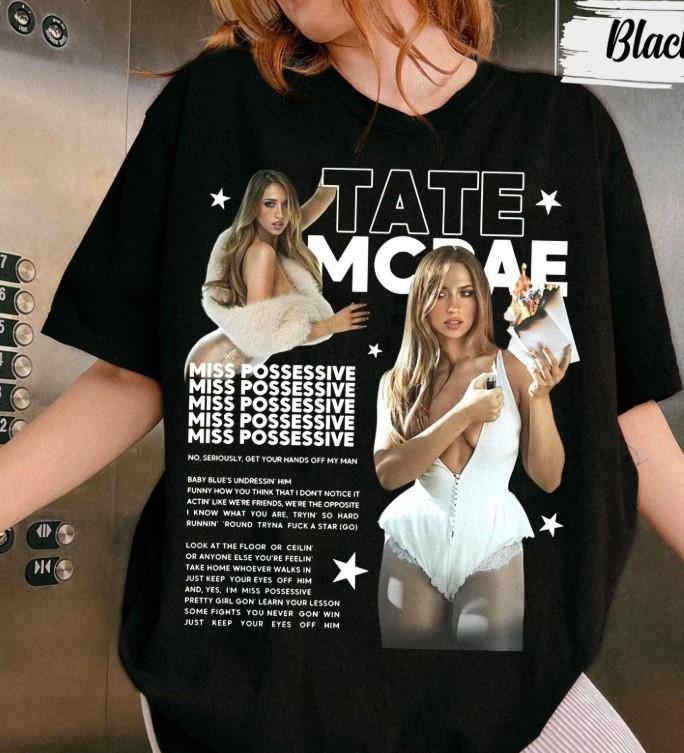 Tate Mcrae Vintage Concert Shirt Miss Possessive Tour 2026 Tee T-Shirt S