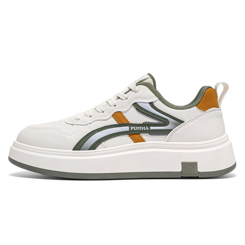 

2025 New Mens Canvas Dad Trendy Sneakers Casual Running Shoes Versatile Thick Sole Breathable Soft Bottom Sport Style EVA Insole 39 зелений