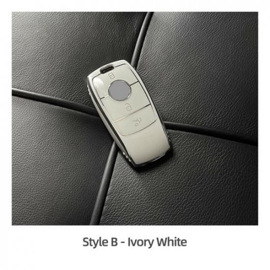 For Mercedes Benz C E 3 Button Remote Key Fob Cover Case Shell TPU Protector