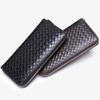 Plaid Leather Purse Zipper Large Capacity Coin Grab Bag Korean Temperament Men's and Women's Bag