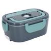 Electric Lunch Box Stainless Steel Constant Temperature 1.5L with Spoon Fork Insulation Bag Heated
