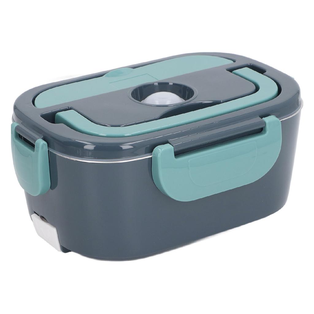 Electric Lunch Box Stainless Steel Constant Temperature 1.5L with Spoon Fork Insulation Bag Heated