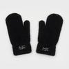 RECLOW FLUFFY LOGO MITTEN GLOVE BLACK
