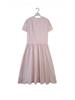 Women's Stylish Waist-Cinched Mid-Length Round Neck Dress
