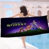 Tim Burton Horror B-Beetlejuice Beach Towel Colorful Bath Towels for Girl Microfiber Quick Dry Custom Sand Free Beach Gym Pool