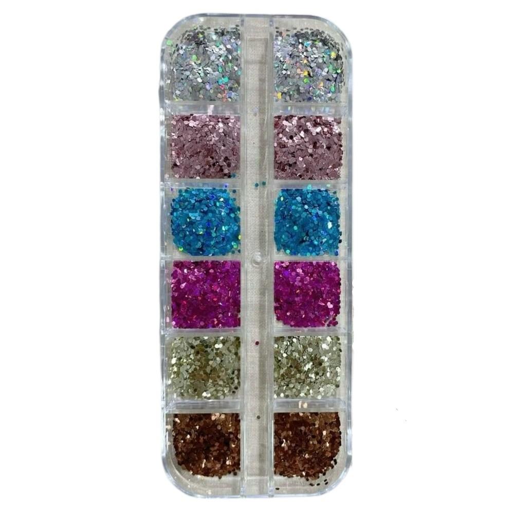 Polka Dot Glitter Nail Accessories Colorful Sequins Nail Decorations  Nail Salon