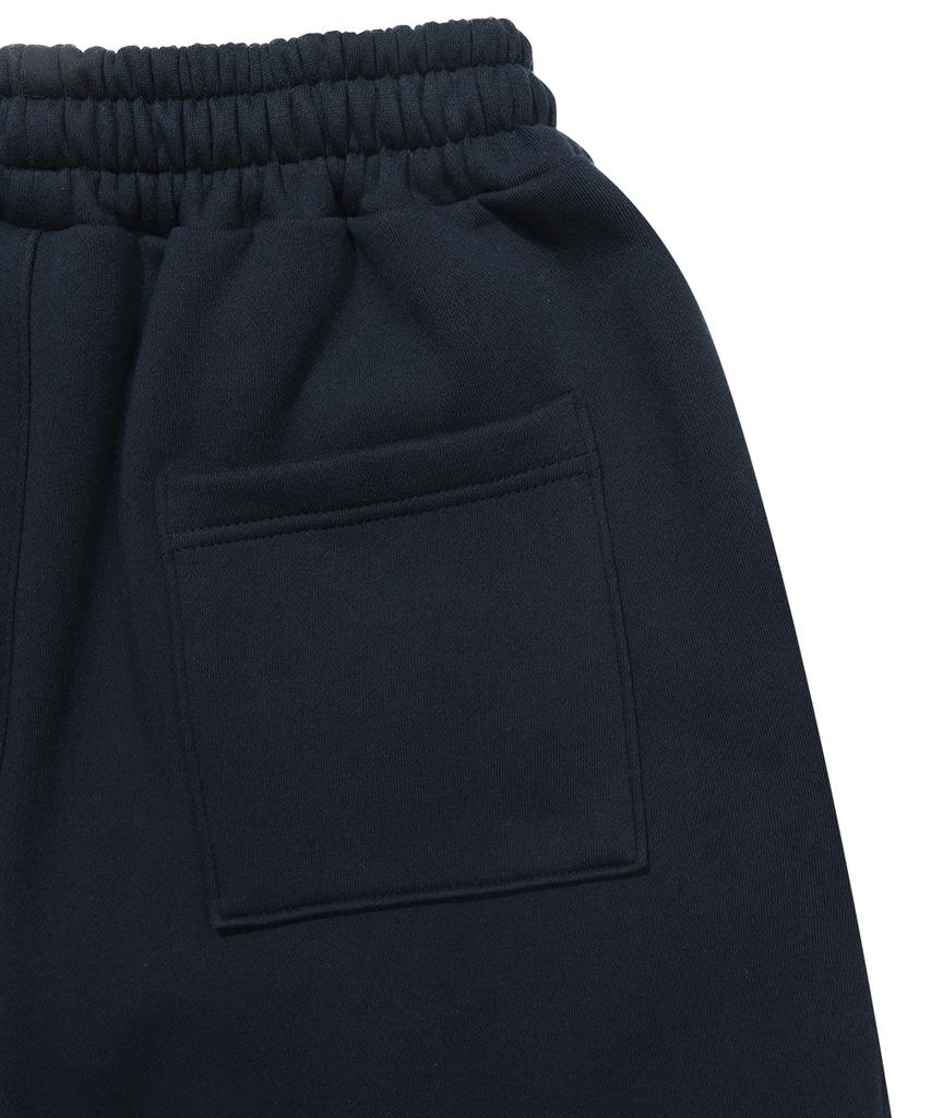 GAINSBORO One-Pleat Wide Sweatpants_Navy