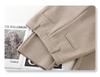 Women's 2024 Merino Wool Wide-Leg Pants - Nine-Point, Straight-Leg, Coffee Color
