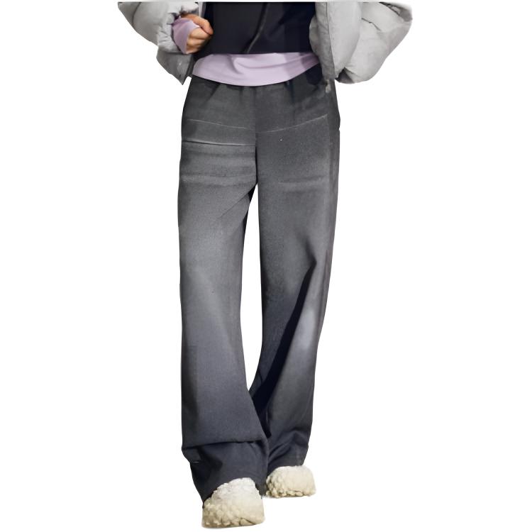 Li Ning Sport Simple Loose Straight Comfortable Casual Pants Women pants AKLVB02-2