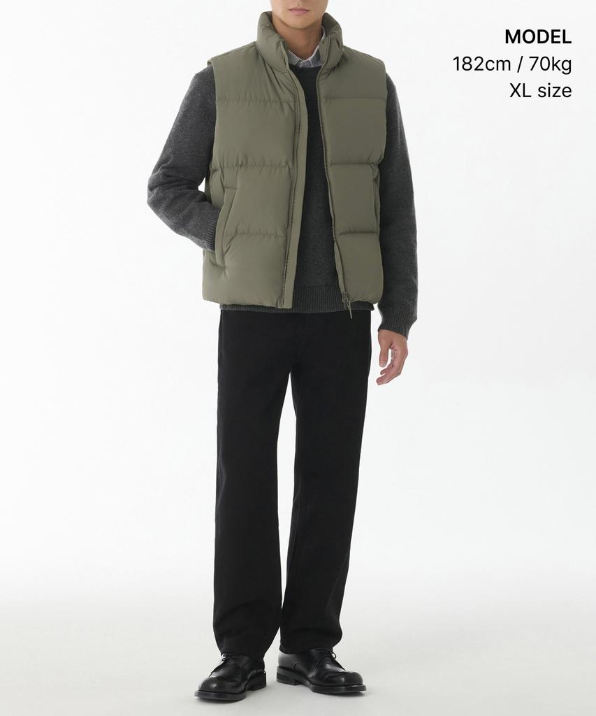 Musinsa Standard Gilet Imbottito in Piuma [Kaki]