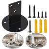 Stainless Steel Straight Handrail Bracket Wall Bracket Railing Handrail Fixed Support Bracket Stair Flat Bottom Handrail Bracket