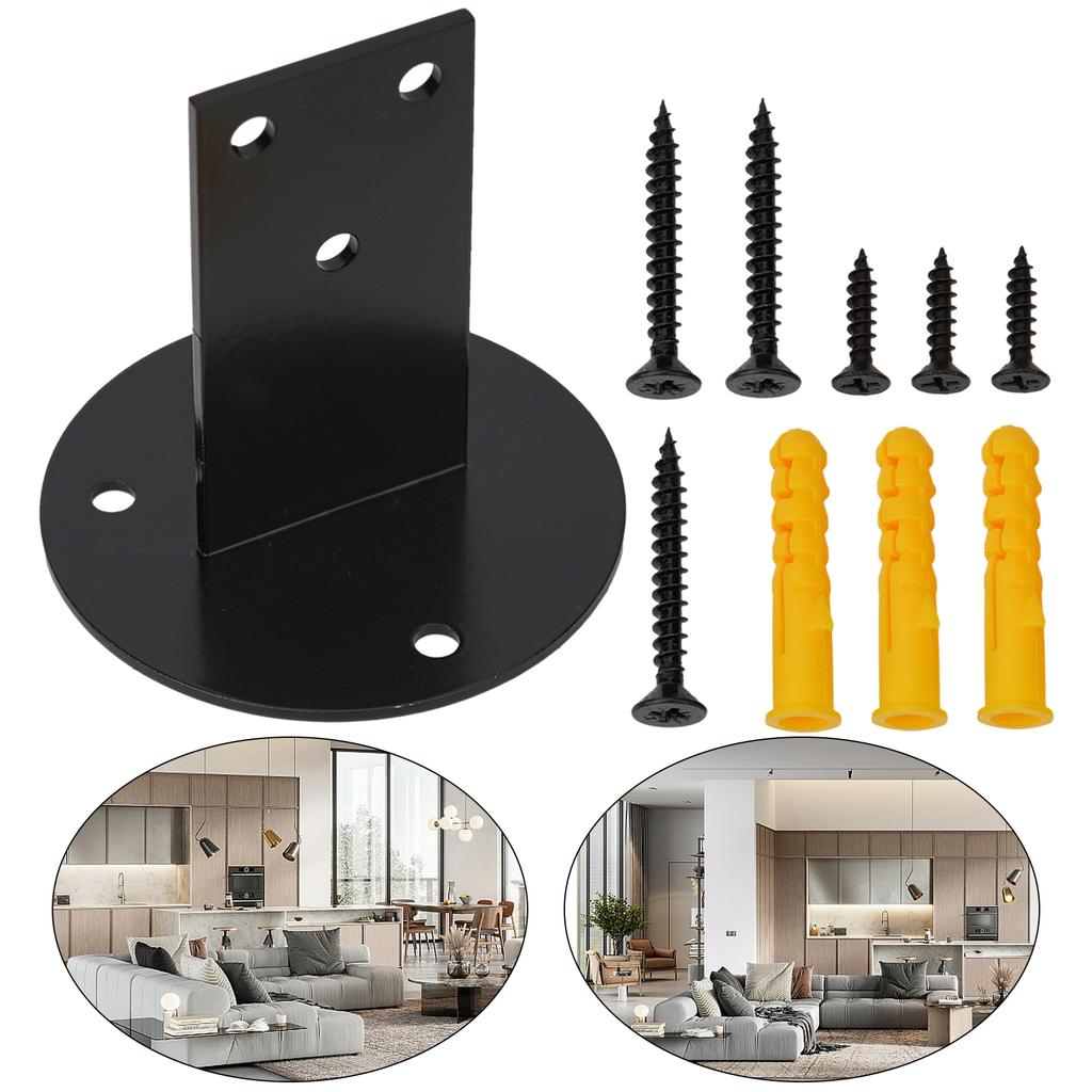 Stainless Steel Straight Handrail Bracket Wall Bracket Railing Handrail Fixed Support Bracket Stair Flat Bottom Handrail Bracket
