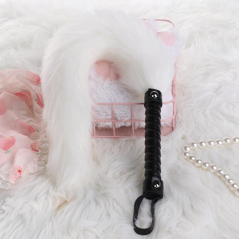 Seductive Leather Whip for Erotic Teasing and Flirty Foreplay