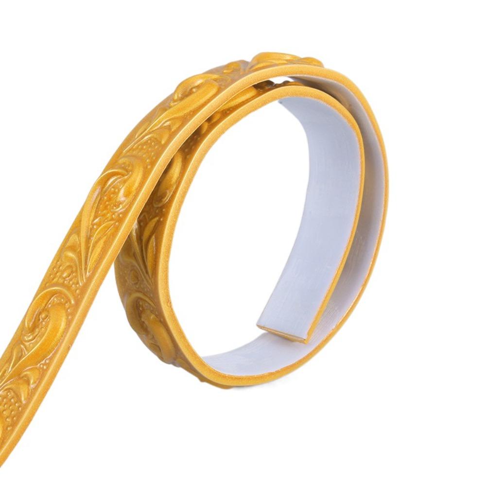 Interior Design Self-Adhesive Wall Molding Trim Flexible Peel and Stick Mirror Frame 5m PVC Tile Edge Trim Ceiling