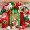 Christmas Balloons Garland Arch Set 173PCS Latex and Aluminium Film Balloons for Birthday New Year Christmas Party Decorations