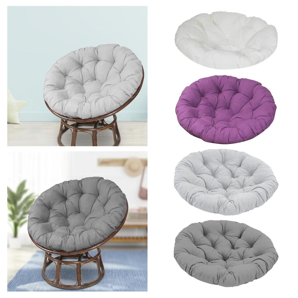 Papasan Chair Cushion Egg Chair Cushion Garden Chair Mat Washable Thick Round 15.7inch for Rocking Chair Seats Sturdy
