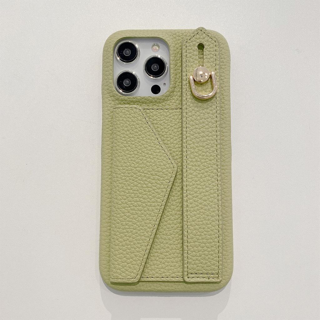 Wrist Strap Wallet Leather Case For iPhone 15 14 13 12 11 Pro Max Luxury Card Holder Protective Cover
