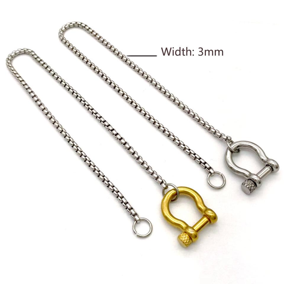 ZAKOL Personalized 18K Gold Plated Stainless Steel Rope Chain Horseshoe Necklace for Women Fashion Choker Party Zircon