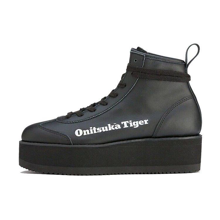 Onitsuka Tiger Delegation Chunk High Top Shoes 'Black Faux Fur' Women's 1183B675-001