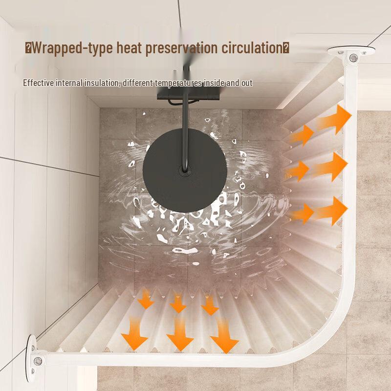 LIEI Arc Waterproof Shower Curtain Rod