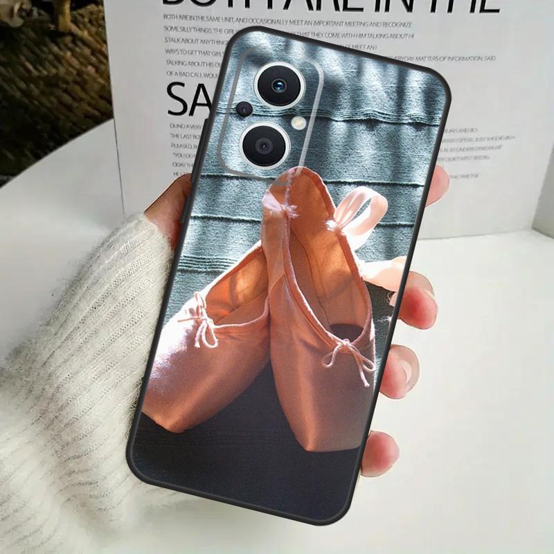 Ballet Ballerina Shoes Pointes Phone Case For OPPO Reno 8 7 Lite 8T 11 12 13 14 14F 10 Pro OPPO Find X8 X6 X5 X9 Pro Cover