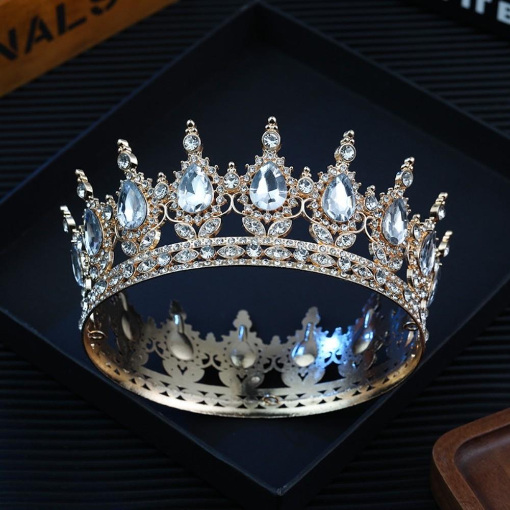Sparkling Bridal Tiara Elegant Crystal Headpieces Queen Rhinestone Wedding Crown  Bridal Event