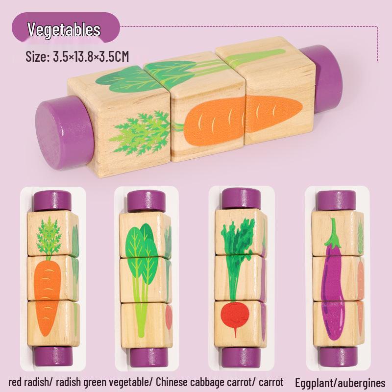 

Вращающаяся головоломка из строительных блоков для детей 3-6 лет: Развивающая игрушка для взаимодействия родителей и детей с крупными частицами