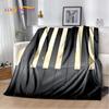 3D Dream Piano Key Music Instrument Cartoon Blanket,Soft Throw Blanket for Home Bedroom Bed Sofa Picnic Office Travel Cover Kids