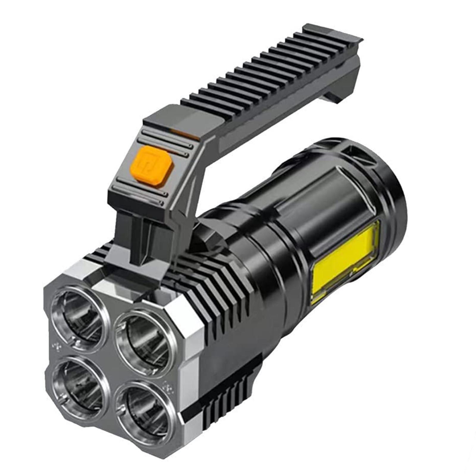 

(проектор)Сильный световой фонарик, фонари с высоким люменом, перезаряжаемый, водонепроницаемый мощный ручной фонарик для экстренного кемпинга, пешего туризма One Size