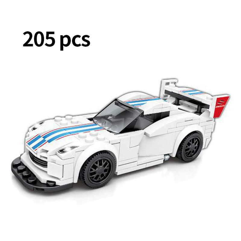 Speed Super Race Car Racing Rally Model Building Blocks Sports Kits City Classic Great Vehicle Kids Toys Technique