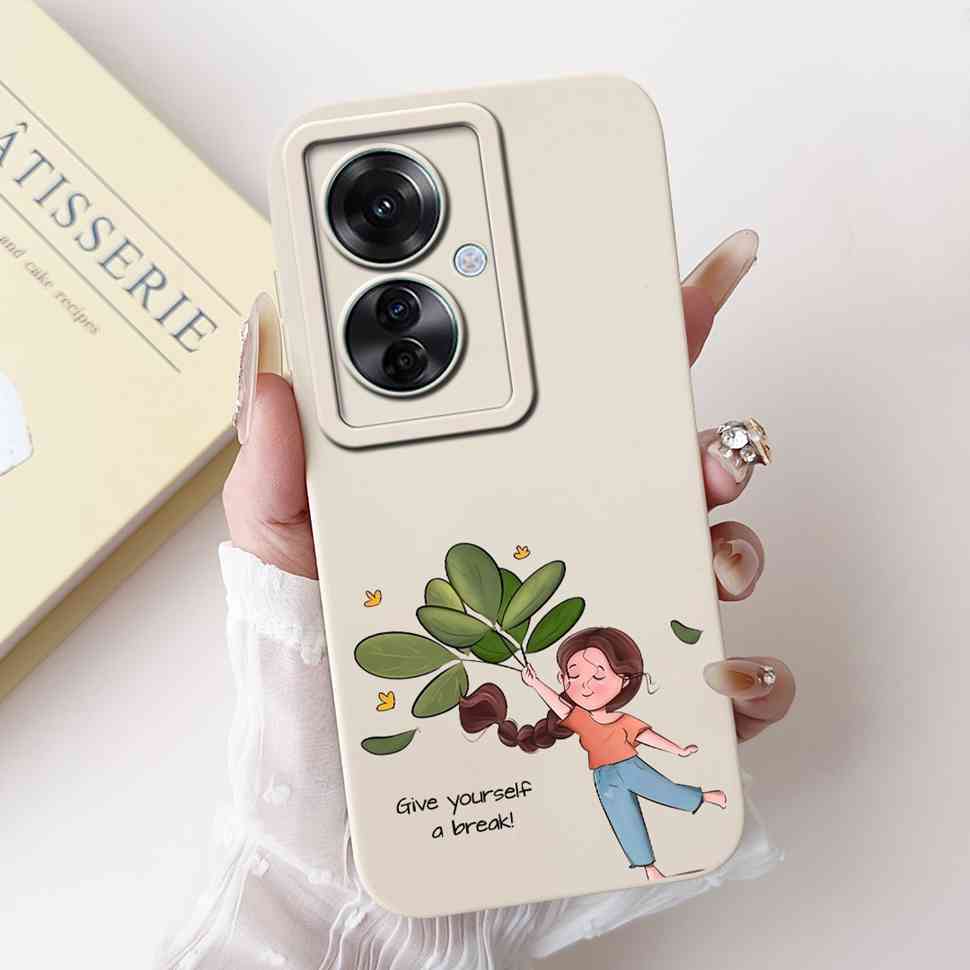 For Oppo Reno11 F 5G CPH2603 Case Cute Cartoon Printed Cherries Soft Silicone Cover For Oppo F25 Pro 5G 6.7" Phone Cases Coque
