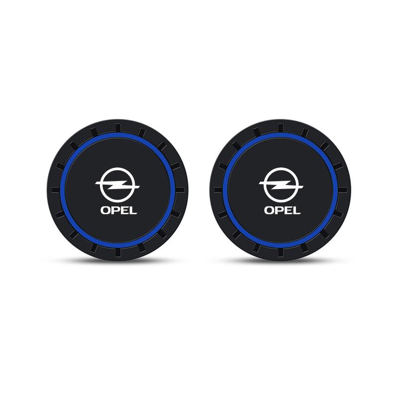 

Car Water Cup Pad Anti-slip Round Drink Cup Coasters Auto Logo Accessories For Opel Insignia Astra J Zafira Corsa D Mokka Meriva