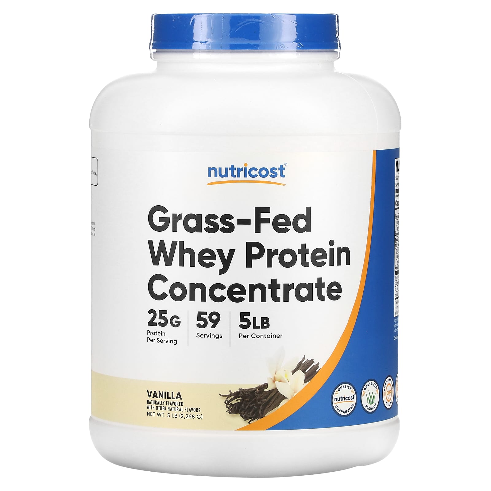 

Grass-Fed Whey Protein Concentrate, Vanilla, 2,268G (5Lb)