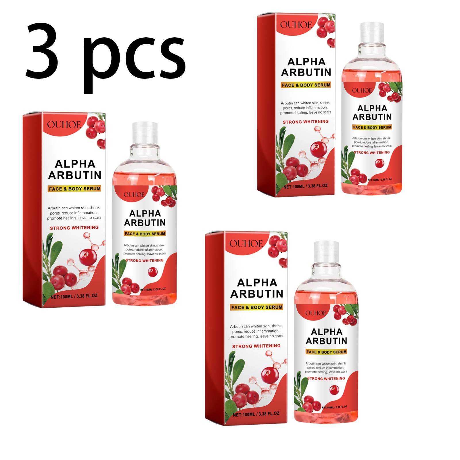 

OUHOE Arbutin Facial and Body Serum, Firms Skin, Moisturizes, Brightens and Fades Spots, Suitable for Whole Body, 100ml