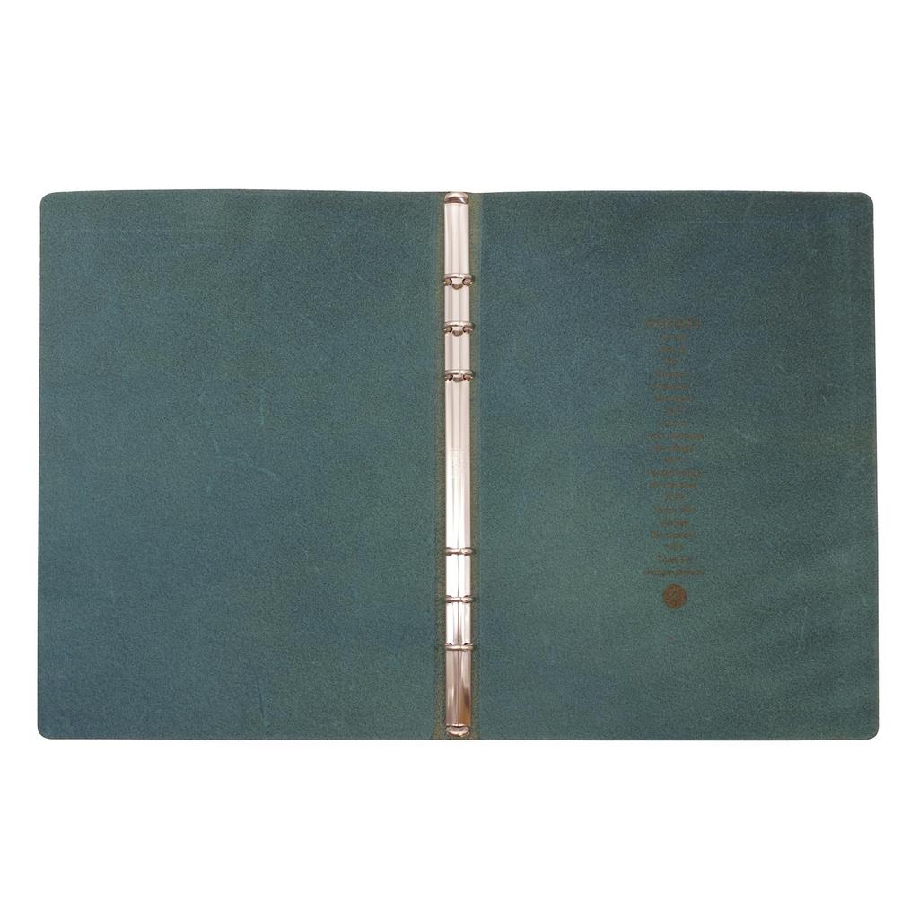 System Notebook Plotter A5 Size LiscioLiscio 11mm [Black] Leather Binder