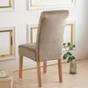1/4pcs Velvet Chair Covers Dining Room Elastic Soft Seat Cover Solid Color Dustproof Furniture Protector Restaurant Banquet Home