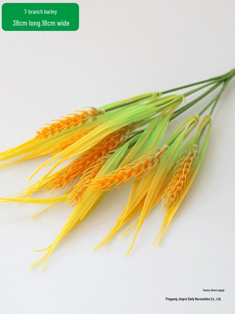 Plastic Wheat Ears Artificial Flowers for Outdoor Decoration and Play Props