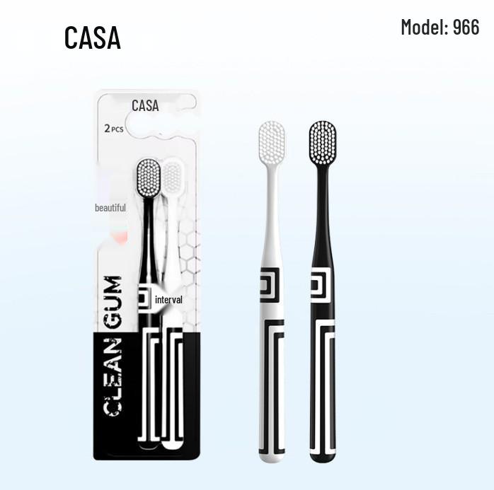 Silver Ion Antibacterial Soft Bristle Toothbrush, Advanced Gum Protection, Wide Head for Adults.