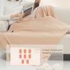 Soft Zippered Electric Blanket with Hat 3 Heat Levels Washable Warm Heating Scarf Adjustable Foldable USB Heated Shawl Home Use