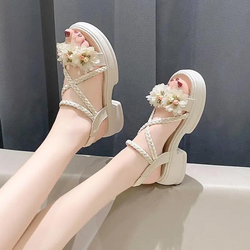 Fashion Comfort Casual Platform Open Toe Woman Shoes Sales 2025 Trending on Offer Sandal Designer Summer Comfortable Sandals for Women